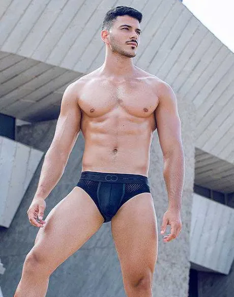 Clearance Aktiv Pegasus Brief Underwear-Black/Green Briefs