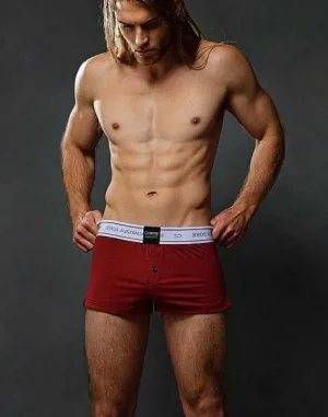 Hot Bx20 Core Boxer Shorts-Cabernet Loungewear