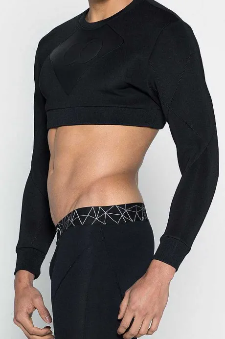 Fashion J50 Blk Aktiv Short Sweater Beach Tops