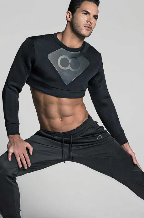 Fashion J50 Blk Aktiv Short Sweater Beach Tops