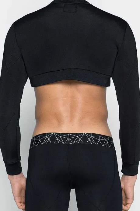 Fashion J50 Blk Aktiv Short Sweater Beach Tops