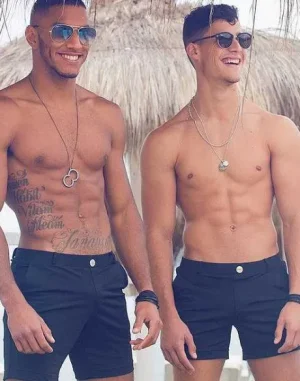 New S61 Long Bondi Shorts-Black Beach Shorts