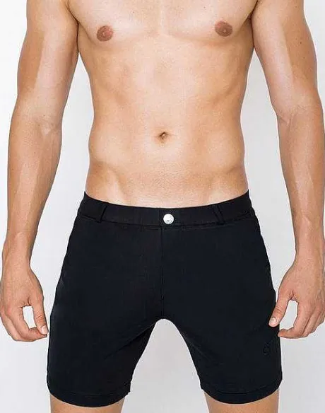 Shop S61 Long Bondi Shorts-Black Shorts & Pants