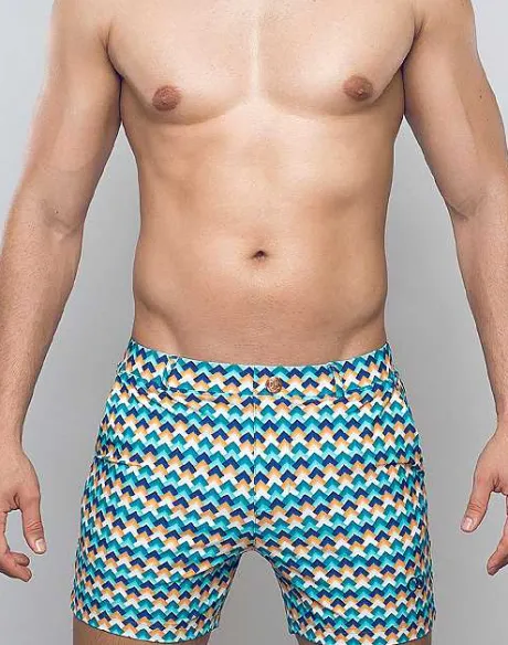 Shop S60 Print Bondi Shorts-Chevy Blue Shorts & Pants