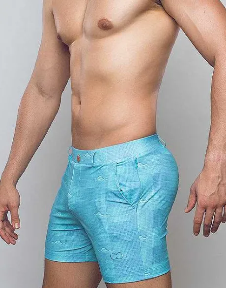 Clearance S60 Print Bondi Shorts-Nautica Green Shorts & Pants