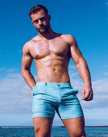 Shop S60 Print Bondi Shorts-Nautica Green Beach Shorts