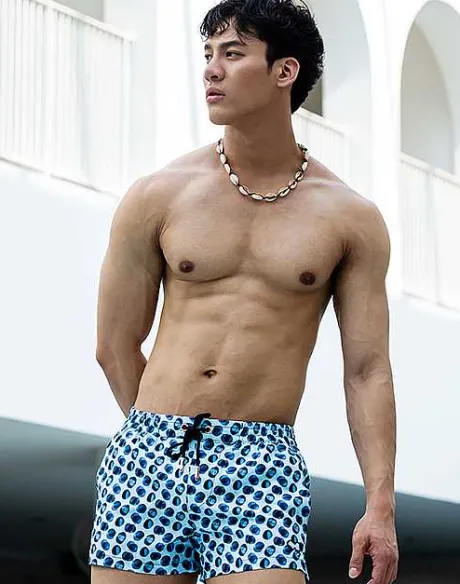 Outlet S50 Print Shorts-Bubbles Beach Shorts