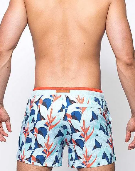 New S70 Print Shorts-Caribbean Twist Beach Shorts