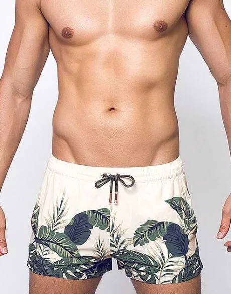 Cheap S50 Print Shorts-Exotica Beach Shorts