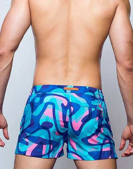 Flash Sale S50 Print Shorts-Kai Blue Sustainable Beachwear