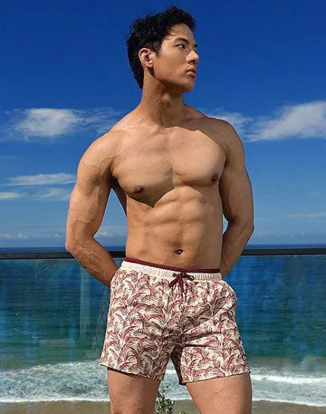 Store S70 Print Shorts-Pastel Hawaii Sustainable Beachwear