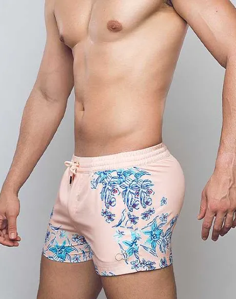 Best Sale S50 Print Swim Shorts-Tahiti Peach Beach Shorts