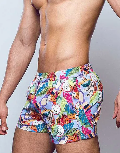 Sale S50 Print Swimshorts-Aves Purple Sustainable Beachwear