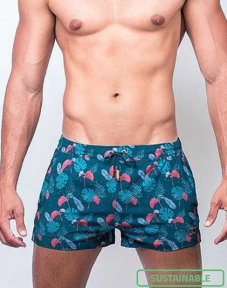 Best Sale S50 Print Swimshorts-Monstera Sustainable Beachwear