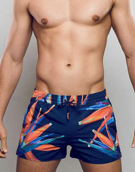 Hot S50 Print Swimshorts-Paradise Beach Shorts