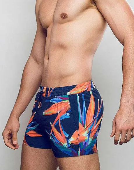 Hot S50 Print Swimshorts-Paradise Beach Shorts