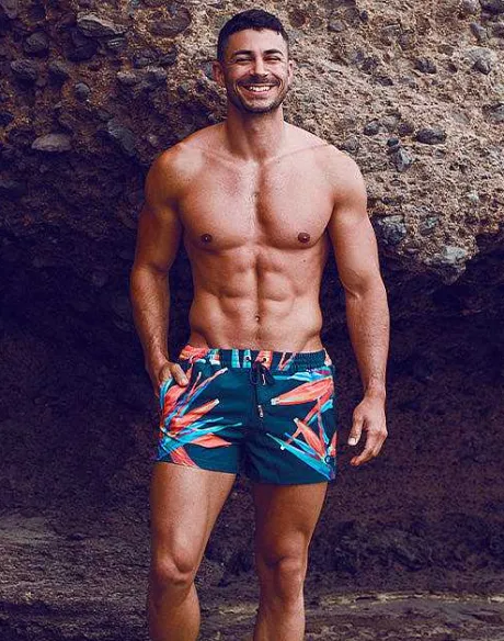 Hot S50 Print Swimshorts-Paradise Beach Shorts