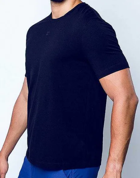 Flash Sale T21 Peruvian Cotton Crewneck T-Shirt-Black Beach Tops