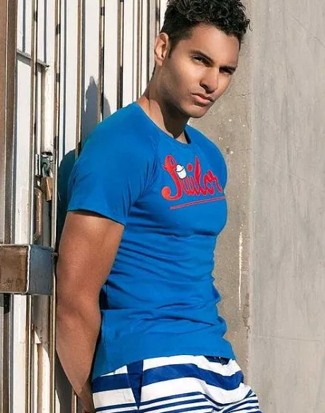 Fashion T20 Sailor T-Shirt-Navy Beach Tops