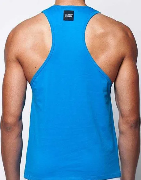 Cheap Tx12 Anchor Singlet-Blue Beach Tops
