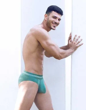 Hot U20 Athena Brief Underwear-Shale Green Briefs