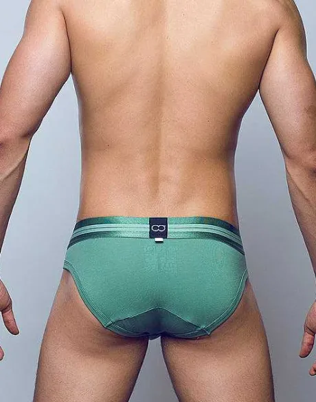 Hot U20 Athena Brief Underwear-Shale Green Briefs
