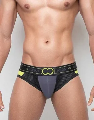 New U26 Coaktiv Brief Underwear-Lime Active Underwear