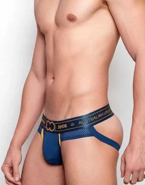 Fashion U92 Nyx Jockstrap Underwear-Dark Ocean Active Underwear