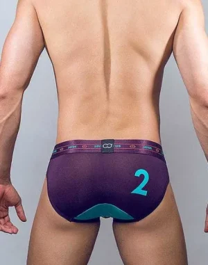 Best Sale U21 2-Series Brief Underwear-Wine Briefs