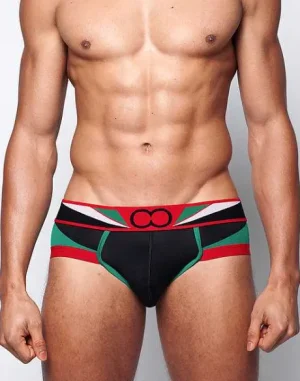 Store U20 Vavoom Brief Underwear-Black/Green Briefs