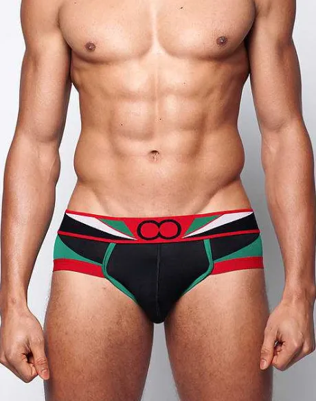 Store U20 Vavoom Brief Underwear-Black/Green Briefs