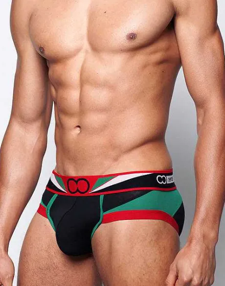 Store U20 Vavoom Brief Underwear-Black/Green Briefs