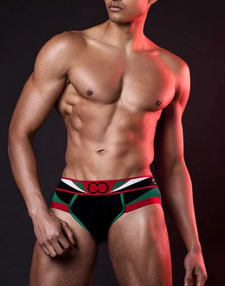 Store U20 Vavoom Brief Underwear-Black/Green Briefs