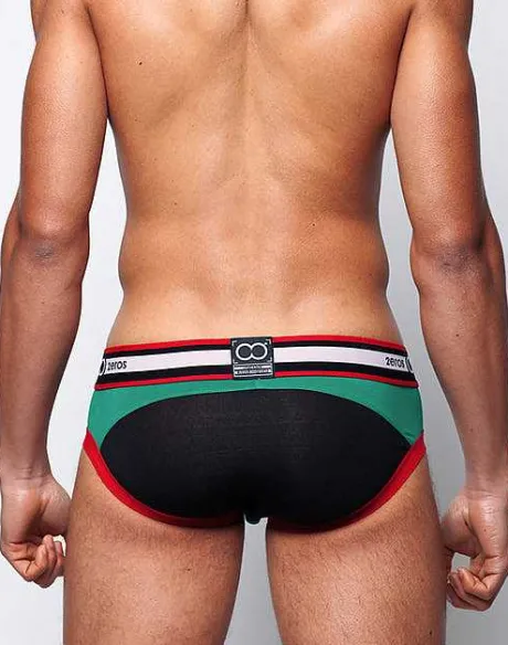 Store U20 Vavoom Brief Underwear-Black/Green Briefs
