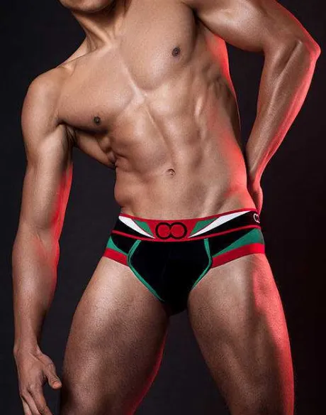 Store U20 Vavoom Brief Underwear-Black/Green Briefs