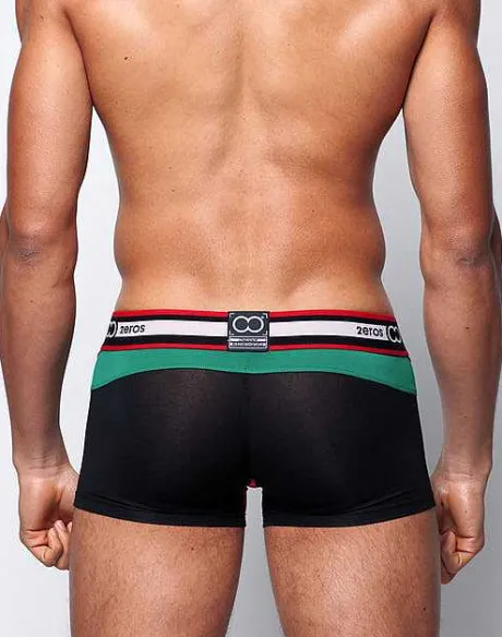 Store U31 Vavoom Trunk Underwear-Black/Green Trunks
