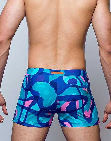 Fashion V60 Bondi Print Swim Trunks-Kai Blue Sustainable Beachwear
