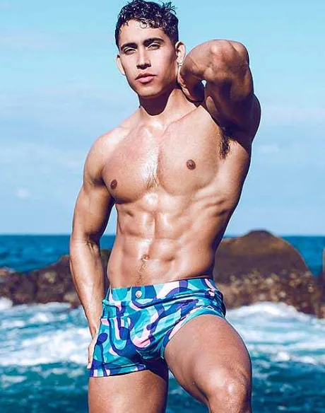 Fashion V60 Bondi Print Swim Trunks-Kai Blue Sustainable Beachwear