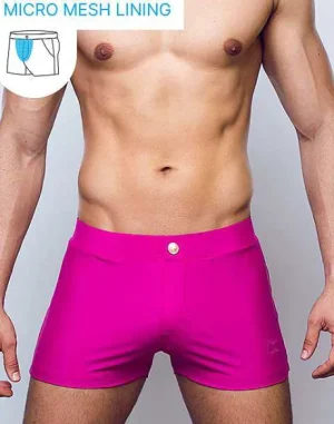 Clearance V60 Bondi (Series 2) Swim Trunks-Fuchsia Red Swimwear