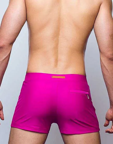 Clearance V60 Bondi (Series 2) Swim Trunks-Fuchsia Red Swimwear