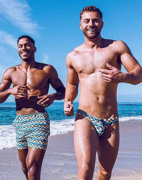 Fashion V20 Print Swim Brief-Chevy Blue Swimwear