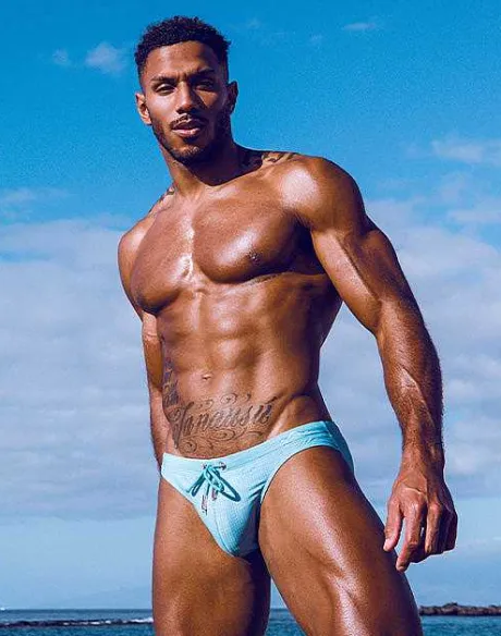 Store V20 Print Swim Brief-Nautica Green Swimwear