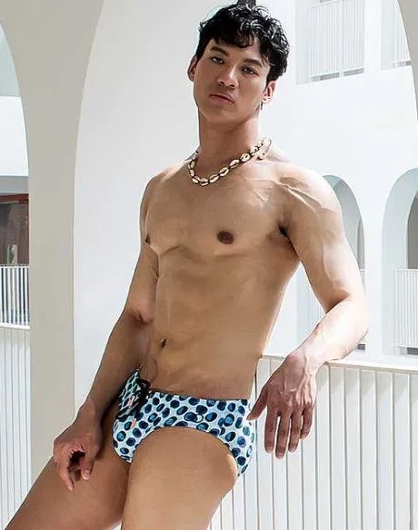 Shop V10 Print Swimwear-Bubbles Swimwear