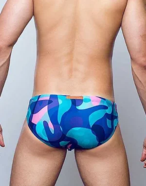 Cheap V10 Print Swimwear-Kai Blue Swimwear