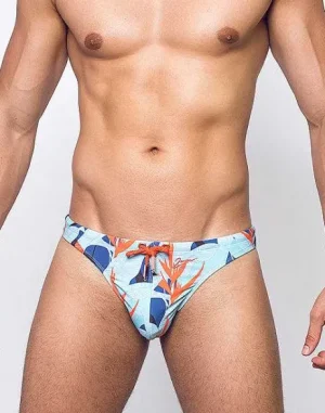 Store V80 Print Thong-Caribbean Twist Swimwear
