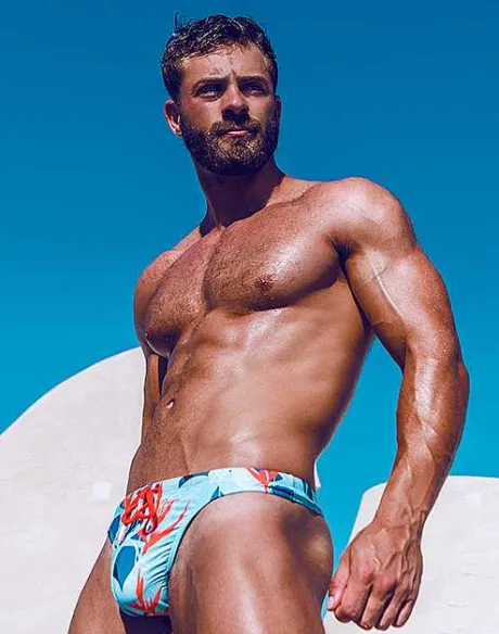 Store V80 Print Thong-Caribbean Twist Swimwear
