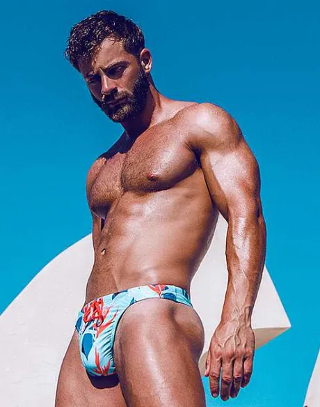 Store V80 Print Thong-Caribbean Twist Swimwear