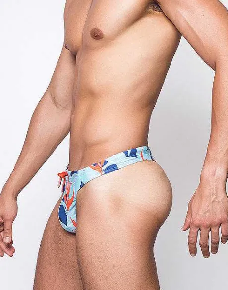 Store V80 Print Thong-Caribbean Twist Swimwear