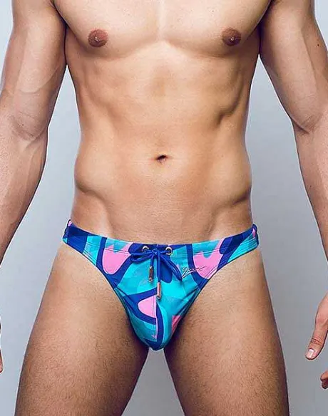 Hot V80 Swim Thong-Kai Blue Sustainable Beachwear