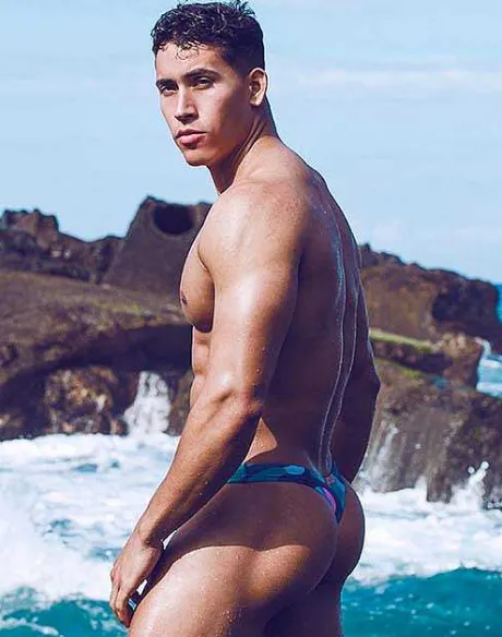 Cheap V80 Swim Thong-Kai Blue Swimwear